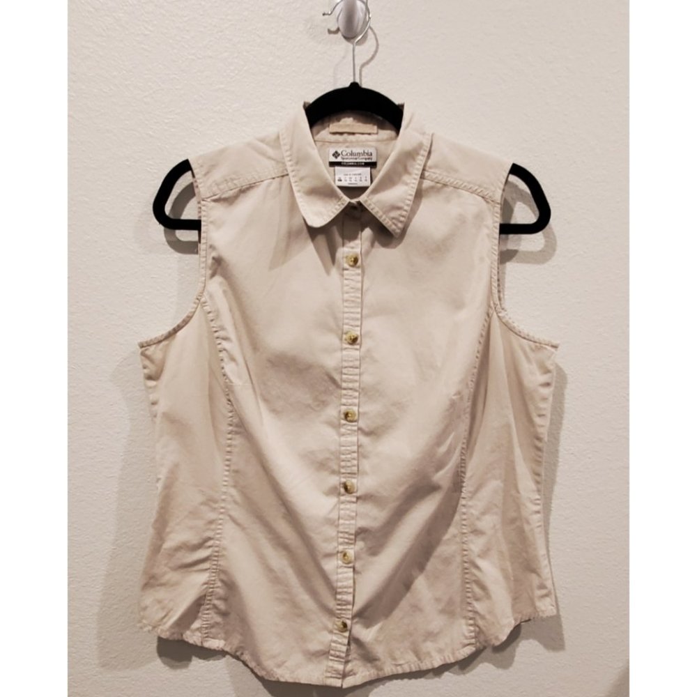 COLUMBIA Sport Sleeveless Button Up